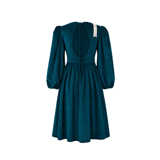 Teal Cord Dress