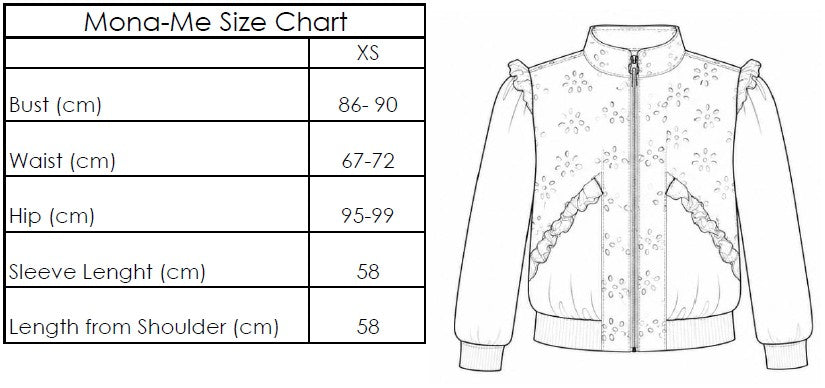 White Milkmaid Frill Bomber