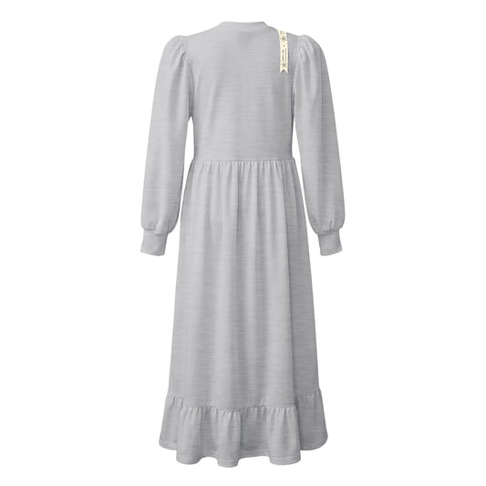 Grey Mélange Sweater Dress