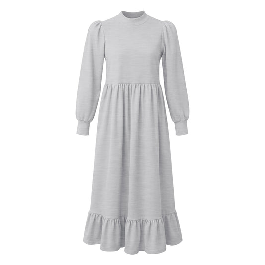 Grey Mélange Sweater Dress