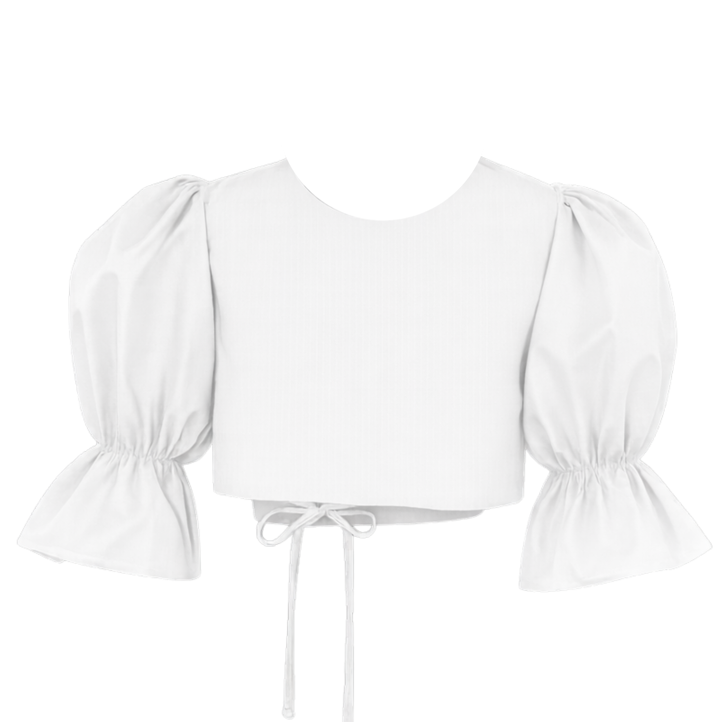 White Milkmaid Crop Top