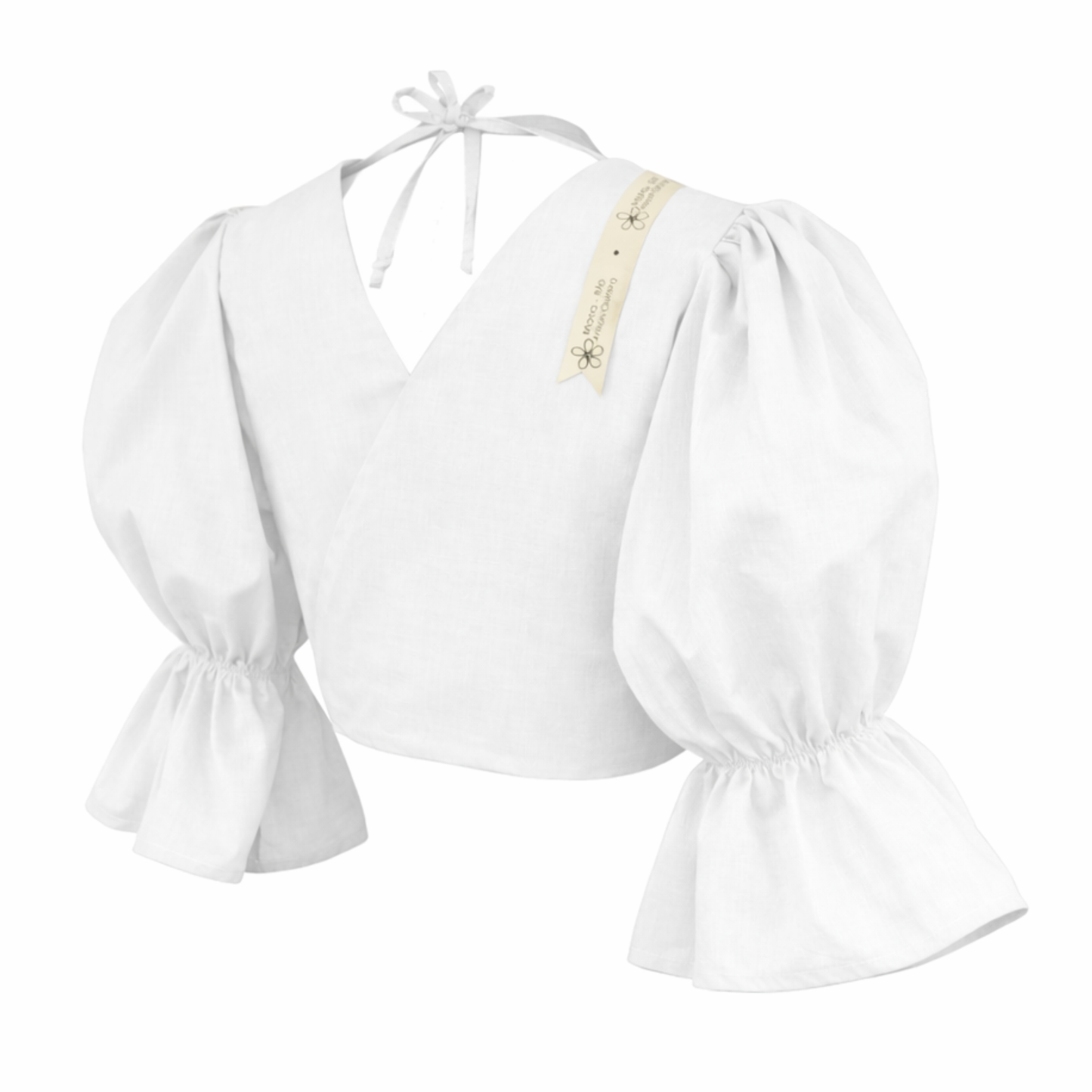 White Milkmaid Crop Top