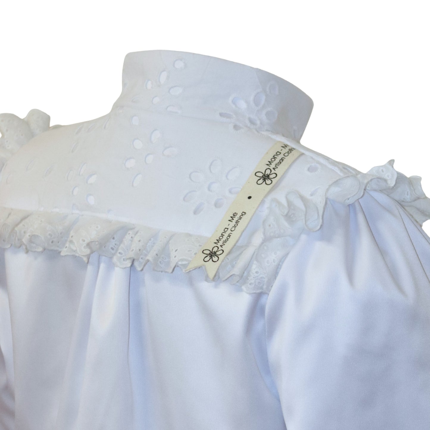 White Milkmaid Frill Bomber