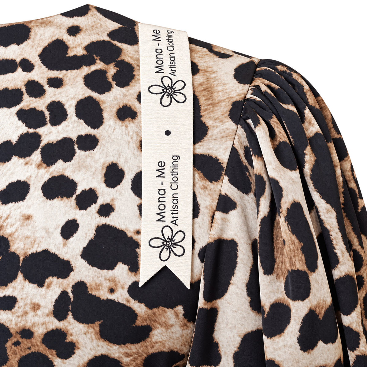 Satin Leopard Dress